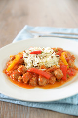 Chili Gulasch mit Sojafleisch