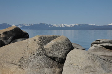 Lake Tahoe in the Sierra Nevada.
