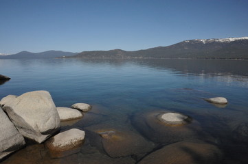 Lake Tahoe in the Sierra Nevada.