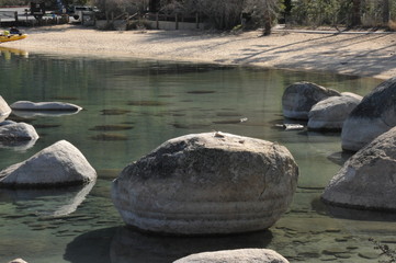 Lake Tahoe in the Sierra Nevada.