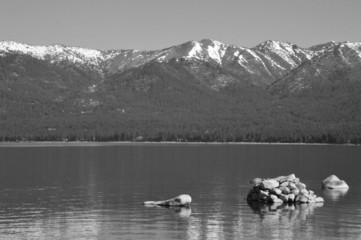 Lake Tahoe in the Sierra Nevada.