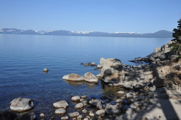 Lake Tahoe in the Sierra Nevada.