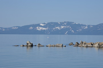 Lake Tahoe in the Sierra Nevada.