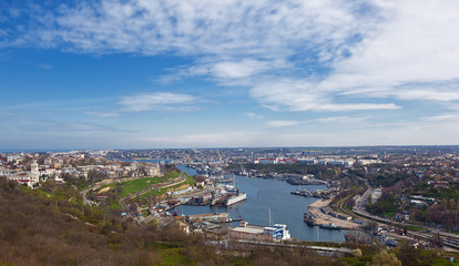 view of bay in Sevastopol. Crimea.