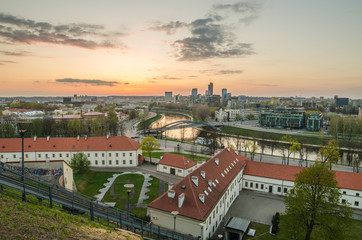 Fototapeta na wymiar Litwa. Vilnius Old Town. Hill of Castle