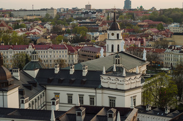 Lithuania. Vilnius. Palace of Grand Dukes, Cathedral and belfry