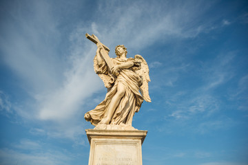 Fototapeta premium Roma, ponte S. Angelo, veduta