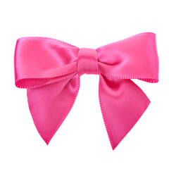 Closeup pink bow