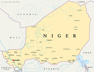 Niger Map ( Niger Landkarte )
