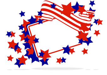 greeting card with stars