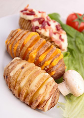 baked potato with cheese