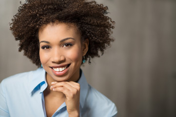 Business woman smile