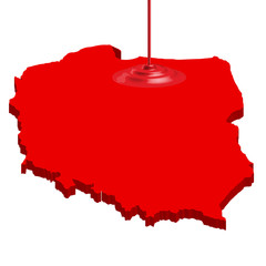 ポーランド　地図　国
