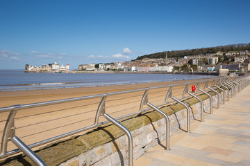 Weston-super-Mare beach and seafront Somerset England UK