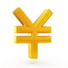 golden yen symbol
