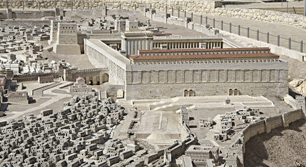 Fototapeta premium Rekonstrukcja Świętej Świątyni w Jerozolimie