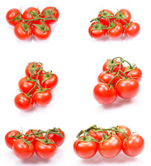 The fresh juicy tomatoes