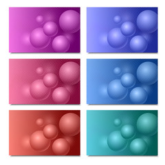 Set of abstract vector background