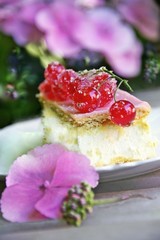 Käsekuchen mit Beeren