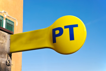 Schild Post und Telegraphen