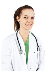 Portrait of young female doctor