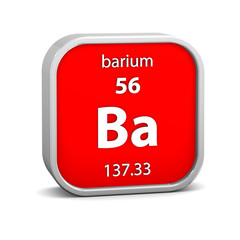 Barium material sign