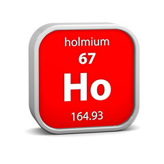 Holmium material sign