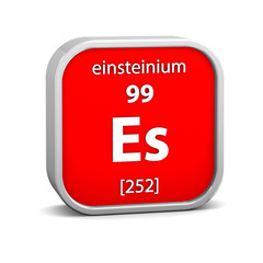 Einsteinium material sign