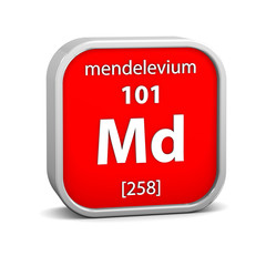 Mendelevium material sign