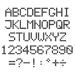 Pixel alphabet