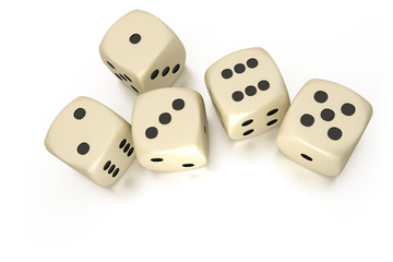five dice
