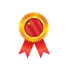 China medal flag