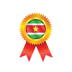 Suriname medal flag