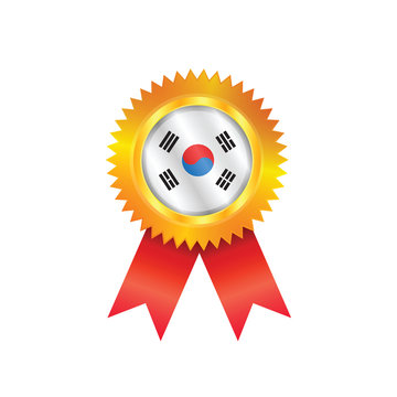 South Korea medal flag