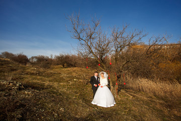 Beautiful wedding couple