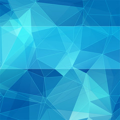 Fototapeta premium triangular style blue abstract background