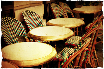 old-fashioned Cafe terrace
