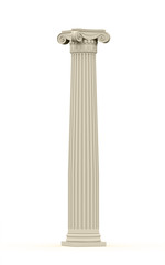 Historic column isolated