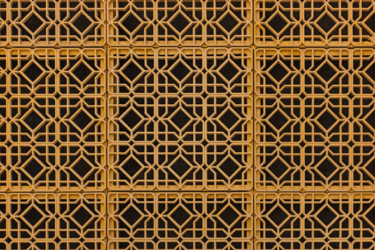 Oriental decoration on the walls of houses in Dubai