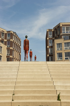 Quay of the IJssel at Doesburg, the Netherlands
