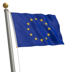 Flagge von EU