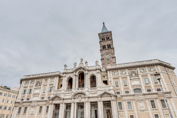 Obraz premium The Papal Basilica of Saint Mary Major in Rome, Italy.