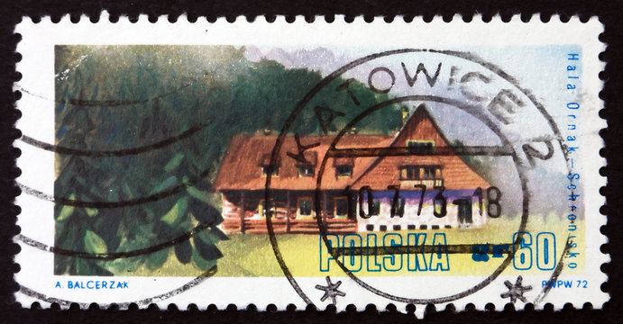 Postage stamp Poland 1972 Hala Ornak, West Tatra