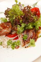 meat with vegetables