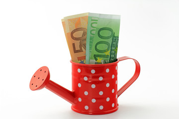 euro in giesskanne
