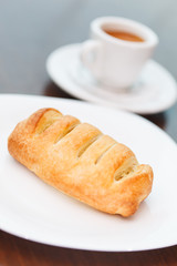 coffee with puff pastry
