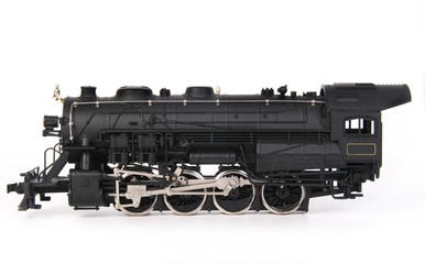 Obraz premium old miniature train over white