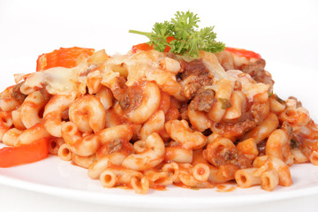baked meat macaroni