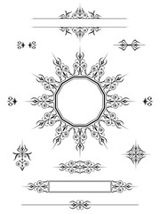 Ornament design elements dividers