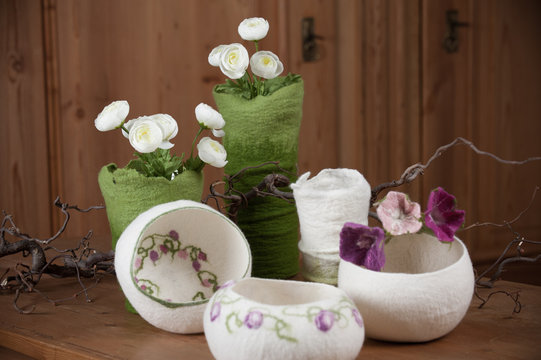 Filz Blumen
